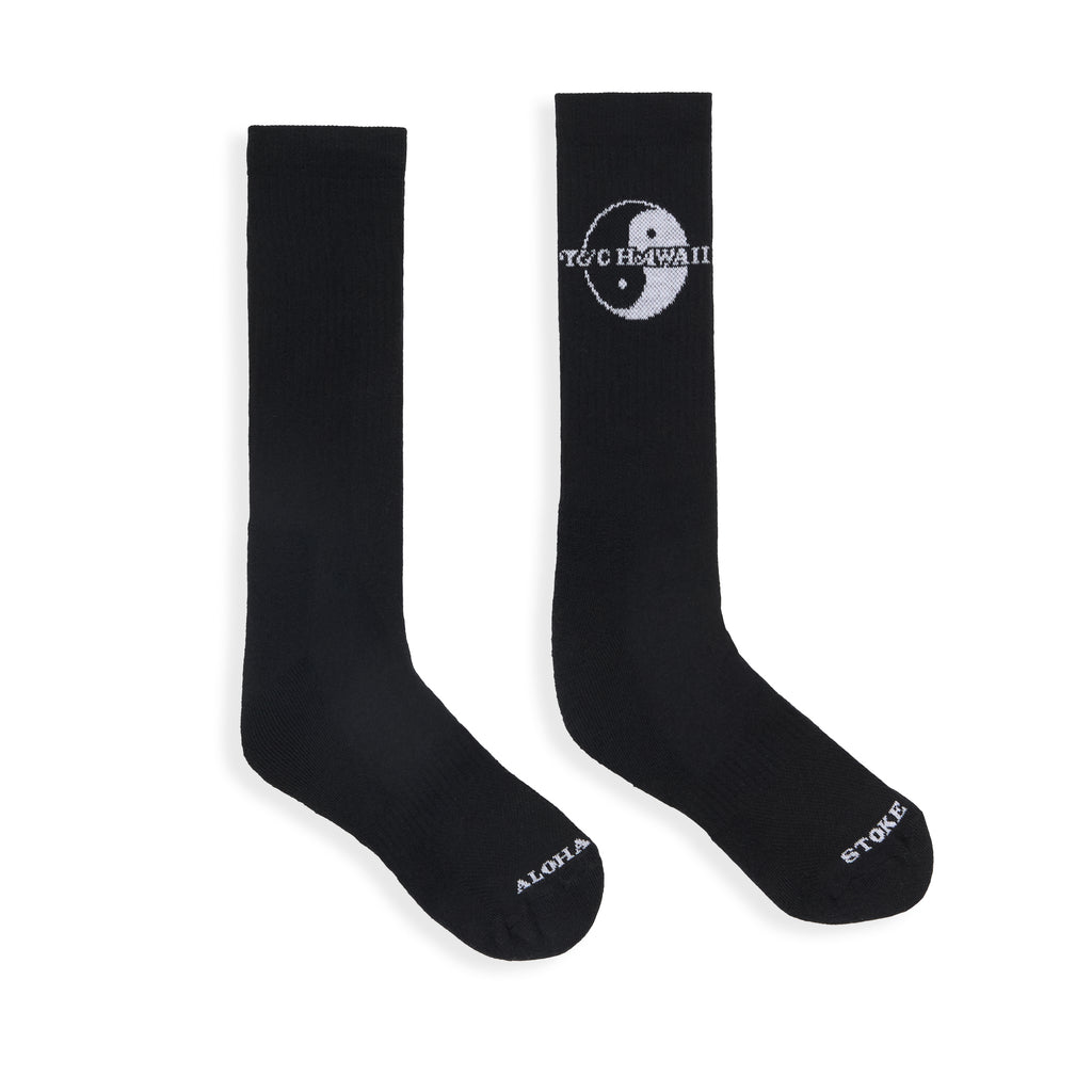 T&C Surf Designs YY Socks - Black/White
