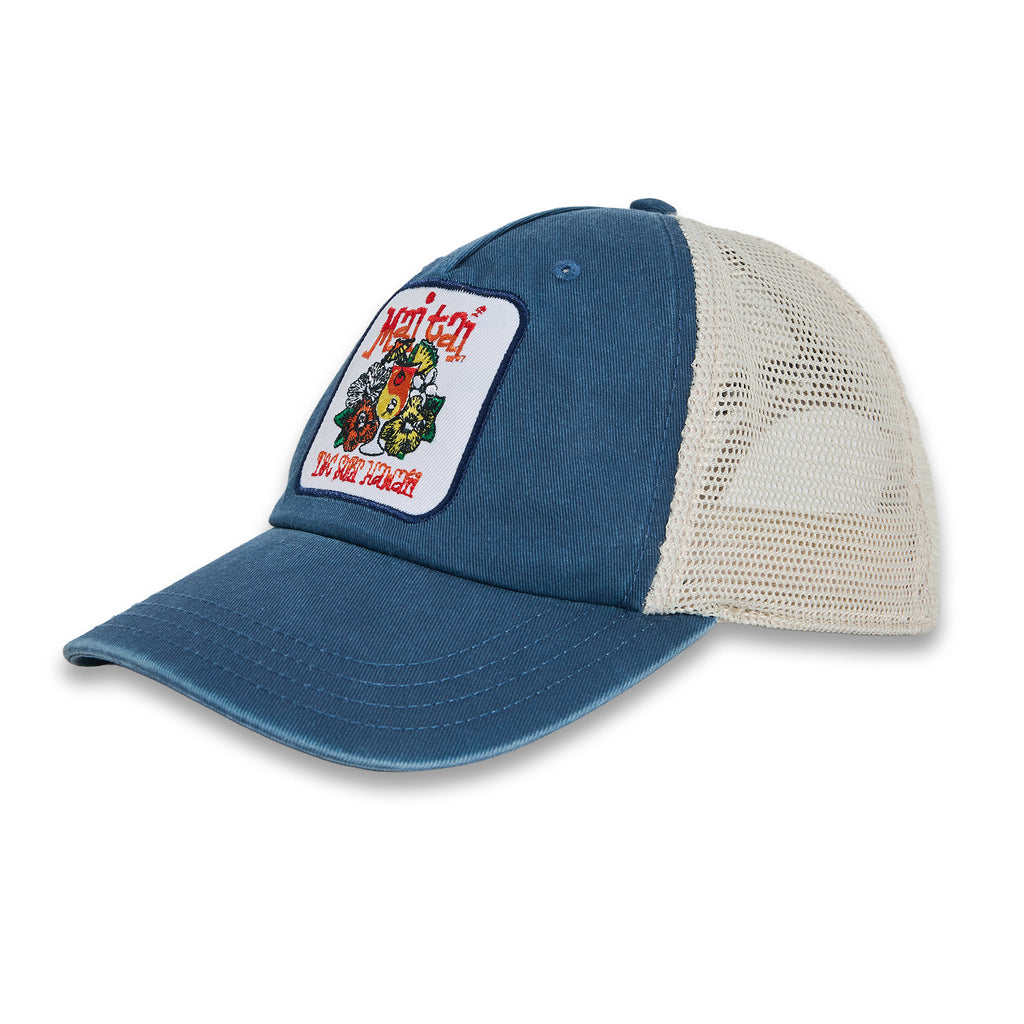 T&C Surf Designs Mai Tai Trucker Cap - Washed Navy Natural