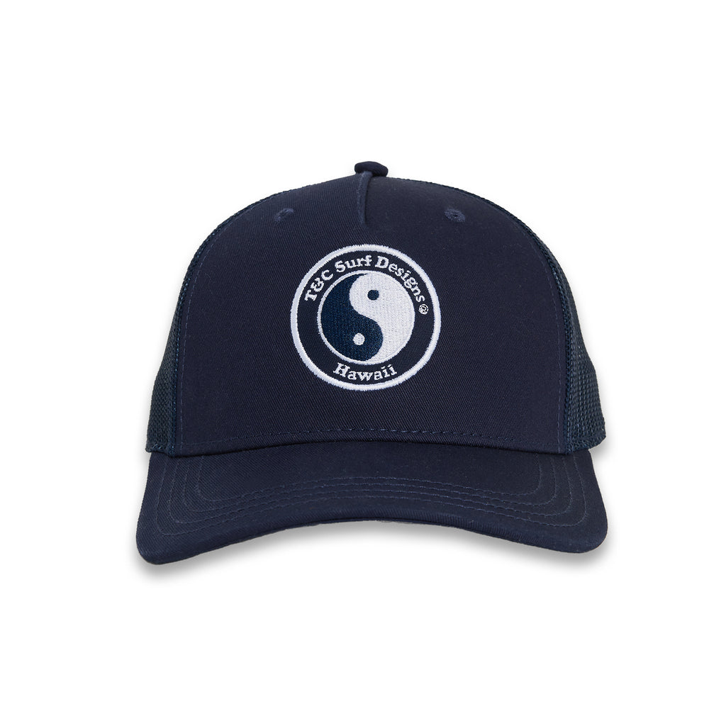 T&C Surf Designs YY Trucker Cap - Dark Navy Dark Navy White logo