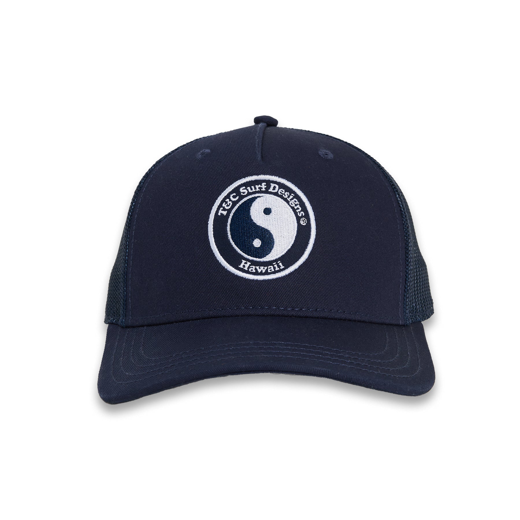 T&C Surf Designs YY Trucker Cap - Dark Navy Dark Navy White logo