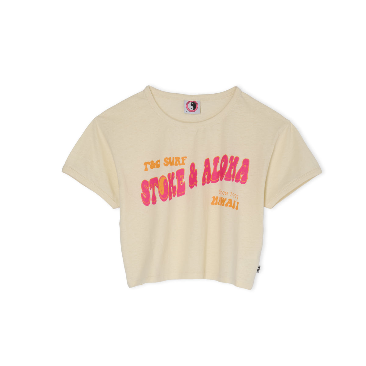 Women Aloha Crop Tee-shirt manches courtes