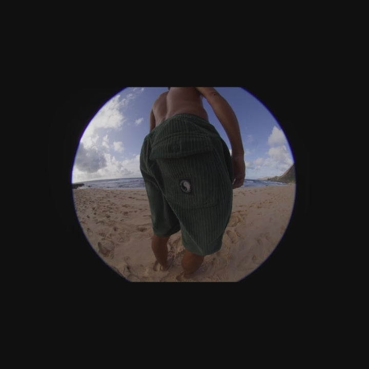 Calções de praia em bombazine T&C Surf Designs 19'' - Militar Escuro